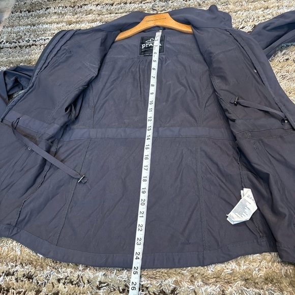 Prana Halle Utility Jacket XS Waist Cinch Gray - Picture 13 of 13